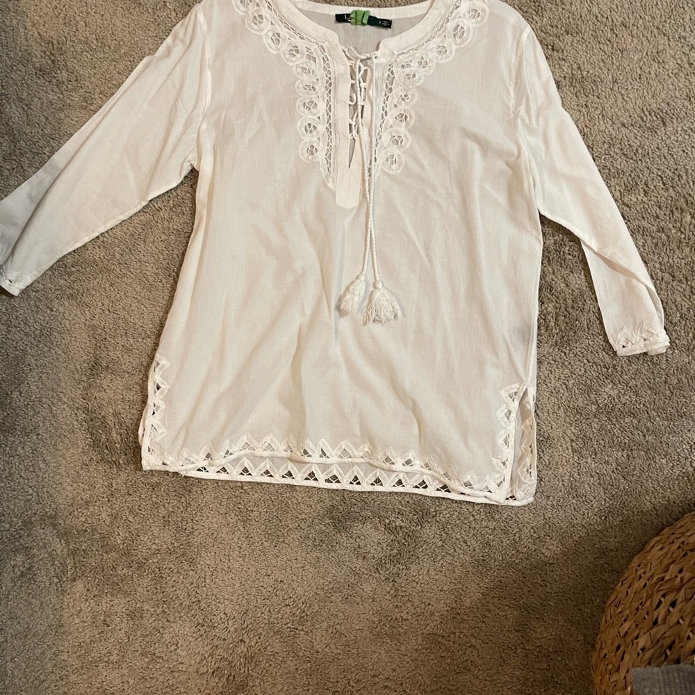 Medium Lauren white cotton tunic